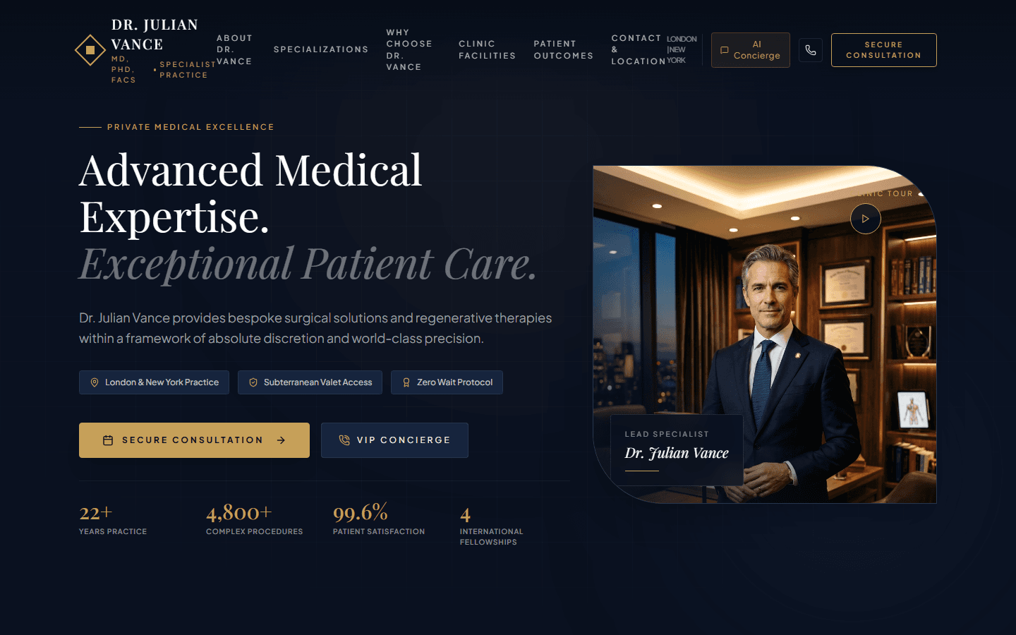 Dr. Julian Vance Screenshot Preview