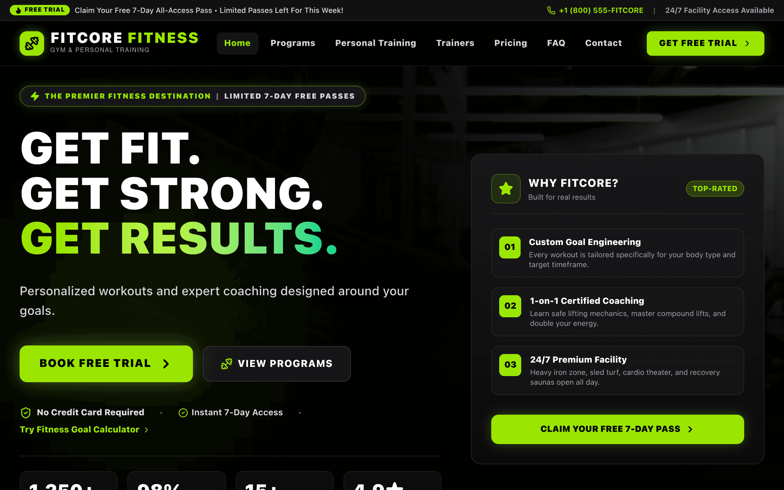 FitCore Fitness Screenshot Preview