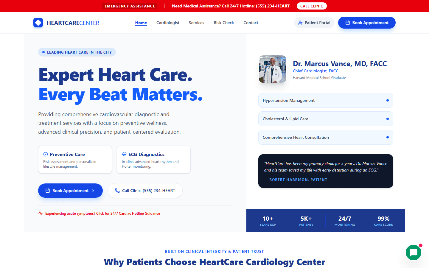 HeartCare Cardiology Screenshot Preview